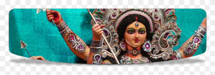 962x289 Durga Puja, Person, Human, Accessories HD PNG Download