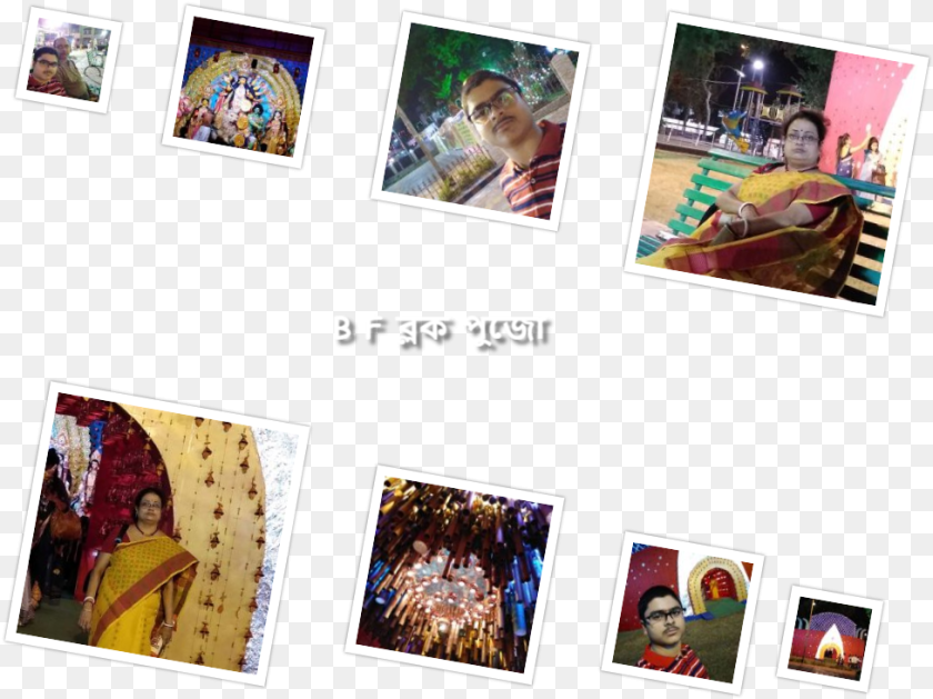 977x732 Durga Puja Collection, Art, Collage, Adult, Person Sticker PNG
