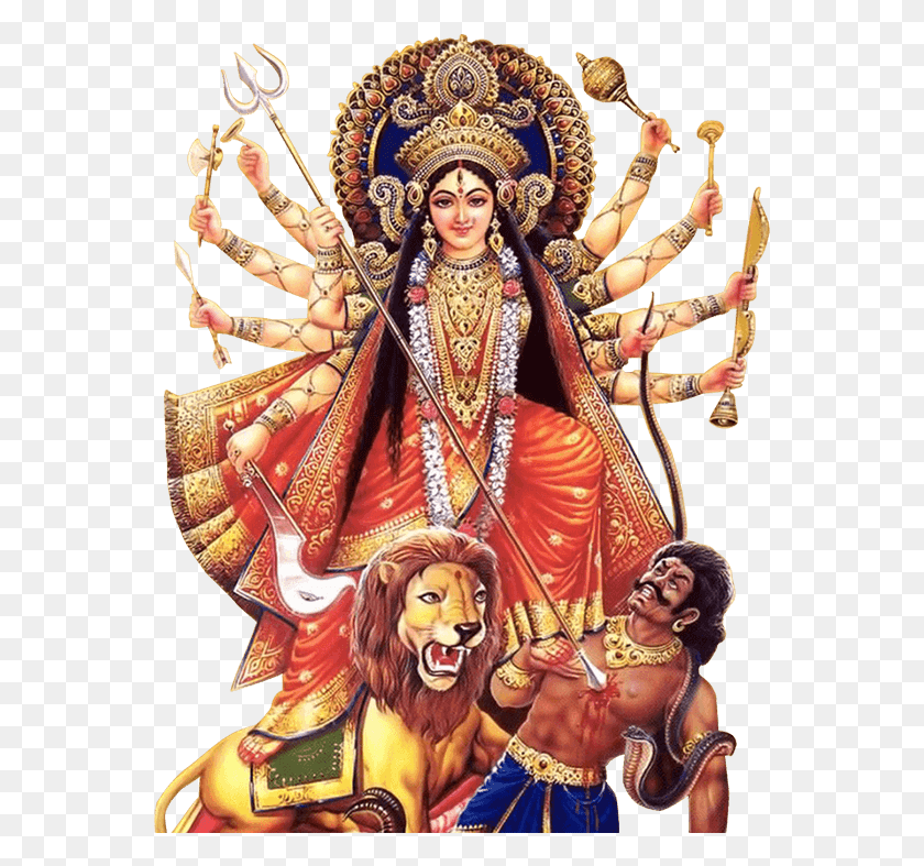 561x727 Durga Transparent Background Durga Maa, Person, Human, Crowd HD PNG Download