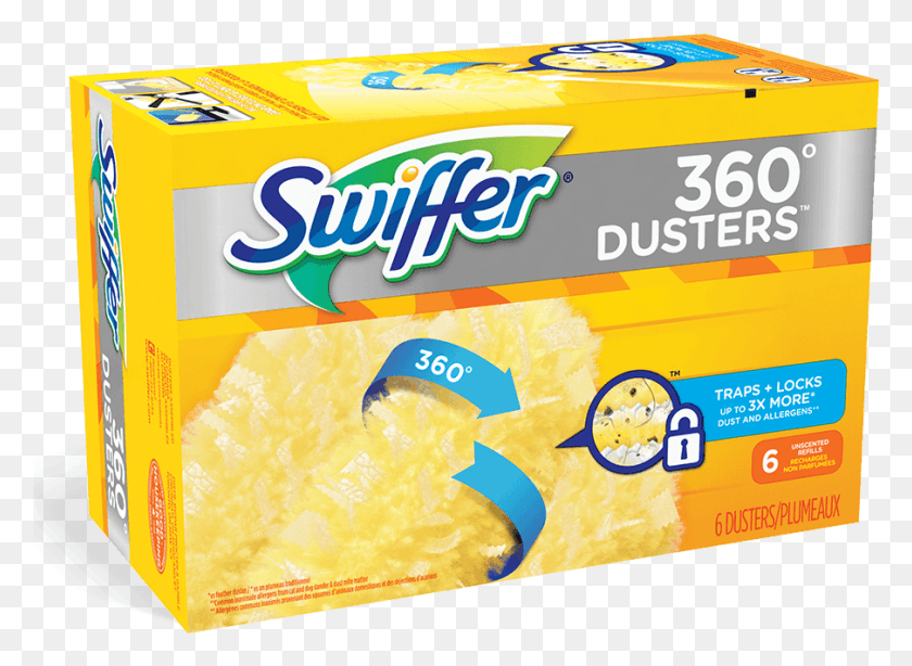 904x643 Duster Swiffer 360 Refill Yellowwhite Microfiber Swiffer Duster Refills, Еда, Коробка, Паста Png Скачать