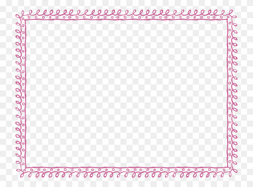 741x560 Dusty Rose Full Sheet Doodle Border Green Border Frame, Super Mario, Rug HD PNG Download