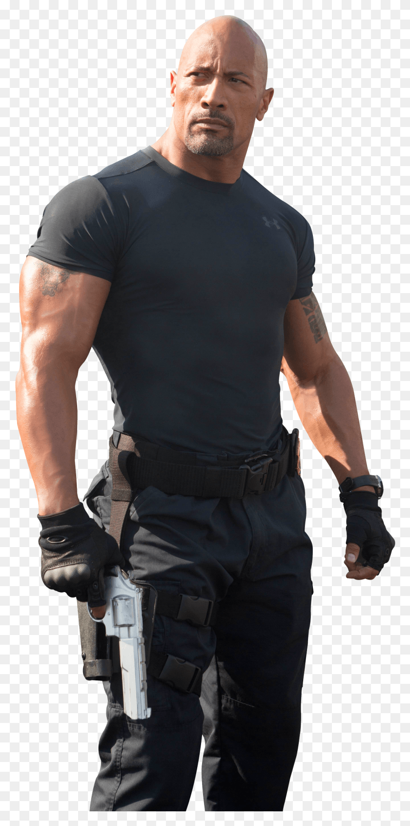 1103x2307 Dwayne Johnson Transparent Image Dwayne Johnson In Fast And Furious, Person, Human, Clothing HD PNG Download