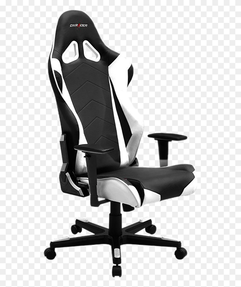 543x943 Dxracer Racing Re0nw Gaming Chair Dxracer Racing Oh Re0 Nw, Furniture, Cushion, Headrest HD PNG Download