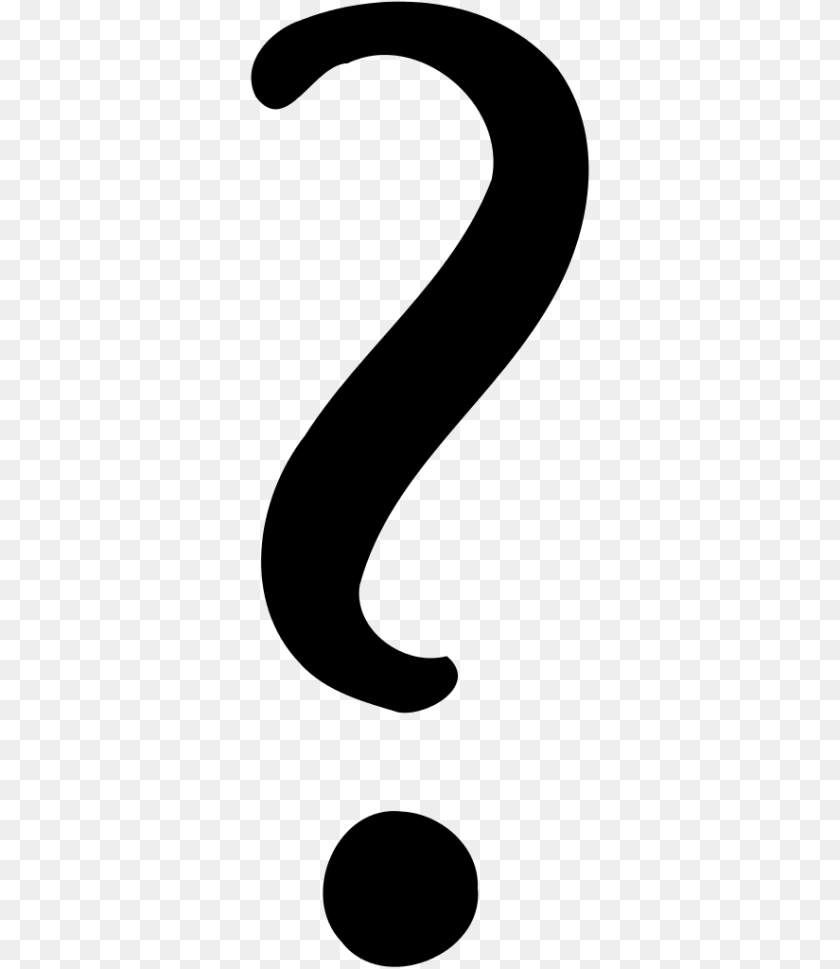 Dyk Questionmark Icon, Gray Sticker PNG