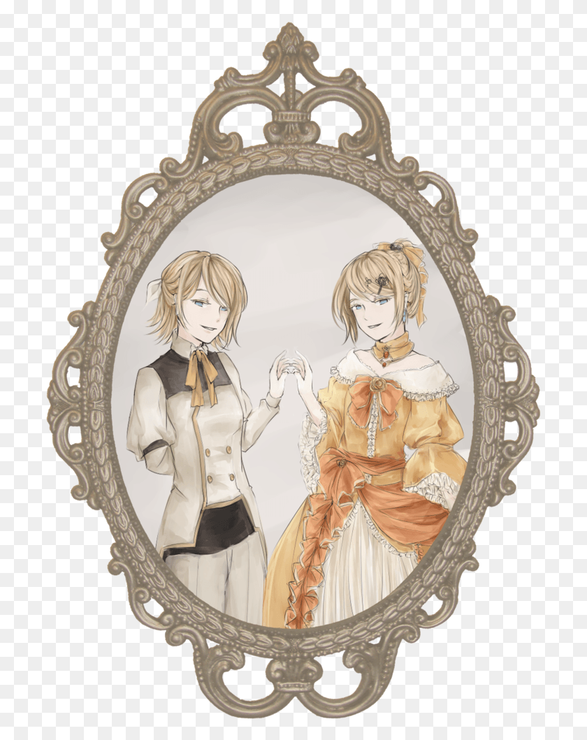 709x999 E C And Rilliane By Matryoshka Ruth Oval Mirror Frame, Person, Human HD PNG Download