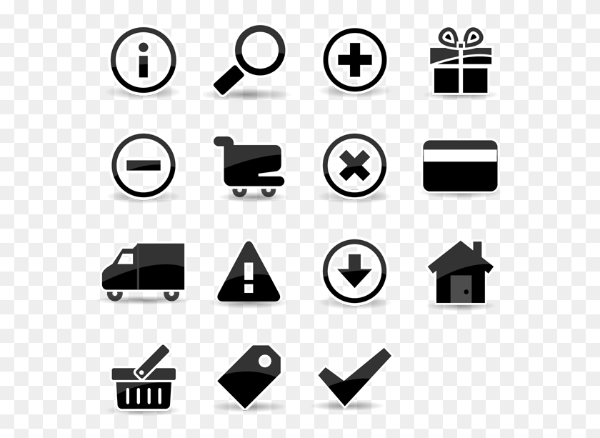569x553 E Commerce Icons Icon Pack By Billy Barker, Symbol, Text, Number HD PNG Download