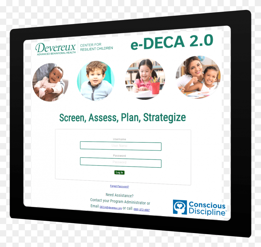 1205x1135 E Deca Assessment Amp Planning System Display Device, Person, Human, Id Cards HD PNG Download