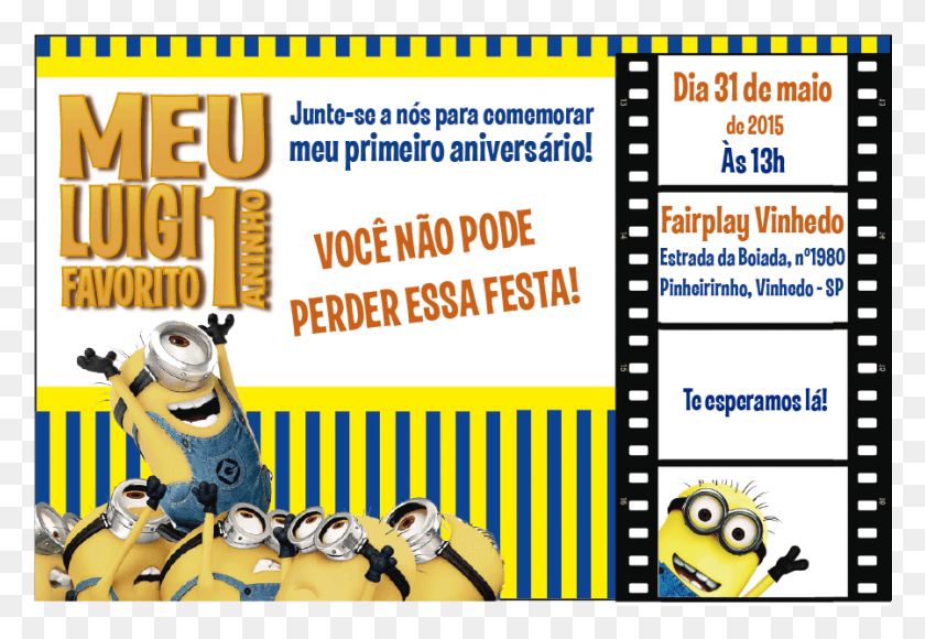 899x600 E Festa Dos Minions Cartoon, Advertisement, Poster, Flyer HD PNG Download