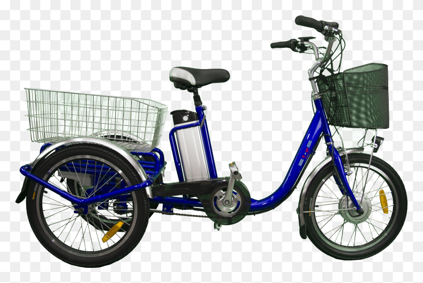 Трехколесный электрический велосипед фото