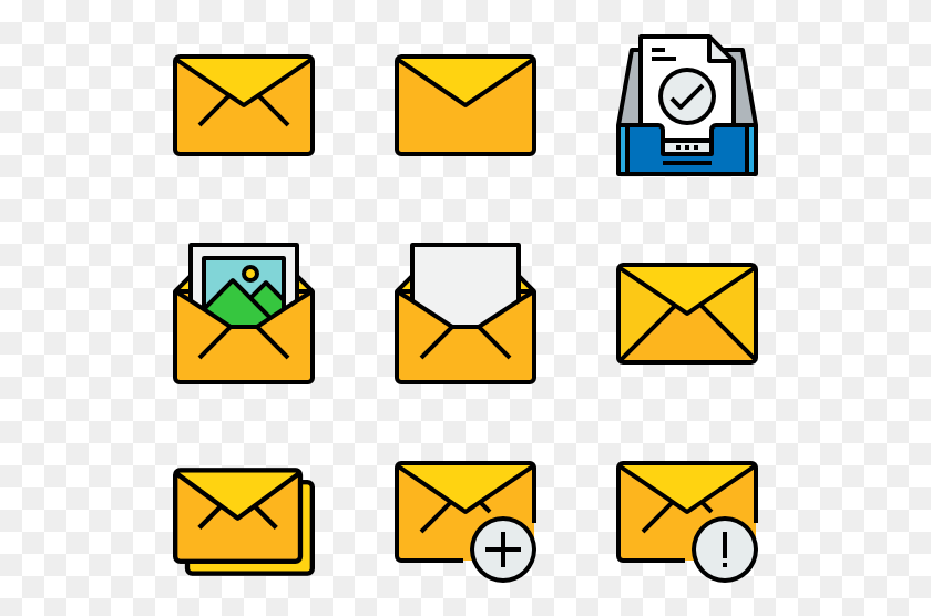 529x496 E Mail Email Icon, First Aid, Envelope, Gold HD PNG Download