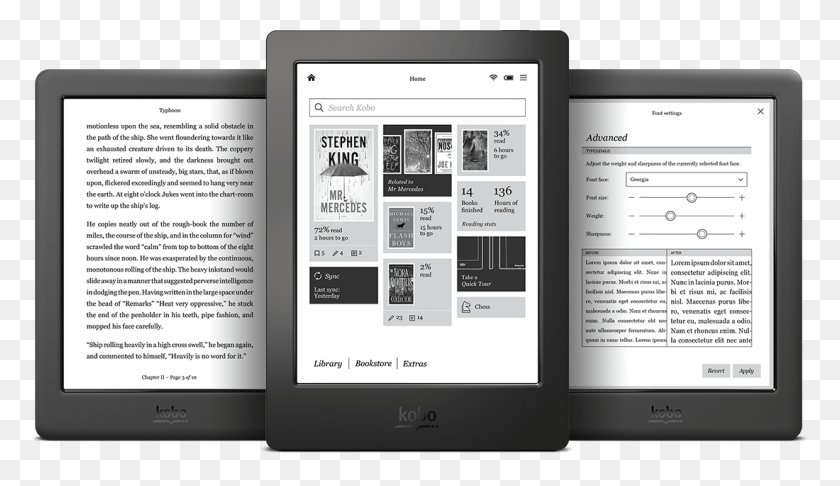 1100x601 E Reading Free Image Kobo Ereaders, Computer, Electronics, Tablet Computer HD PNG Download