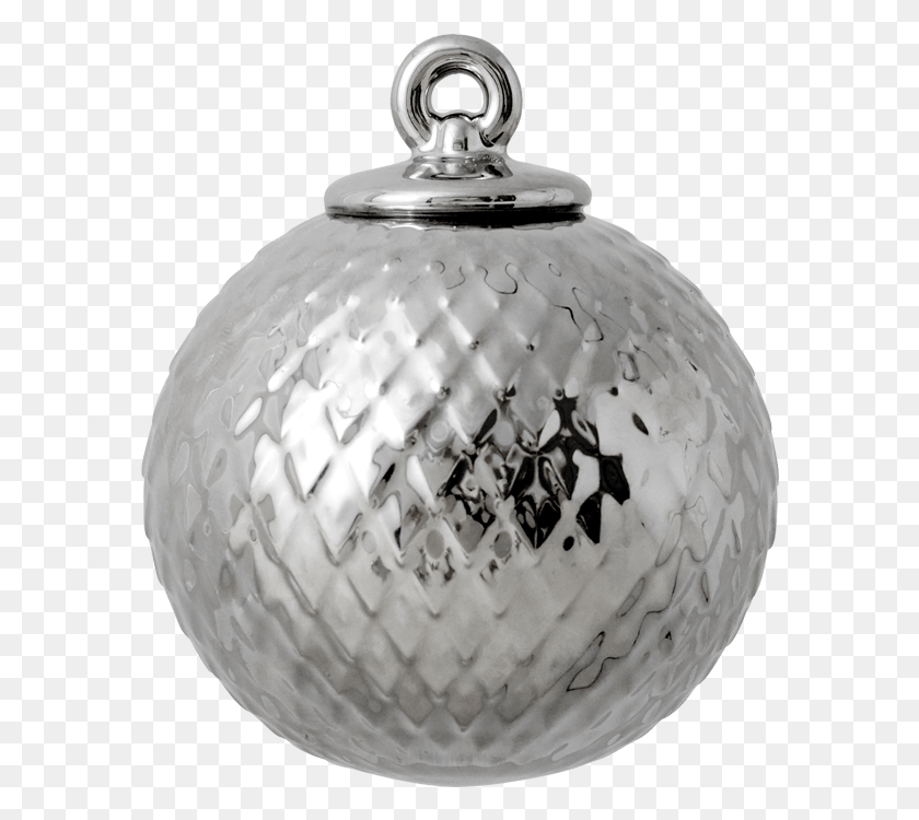 584x690 E Rhombe Bauble Silver Rhombe Lyngby Porcelain Rhombe Porcelain Bauble, Lamp, Golf Ball, Golf HD PNG Download