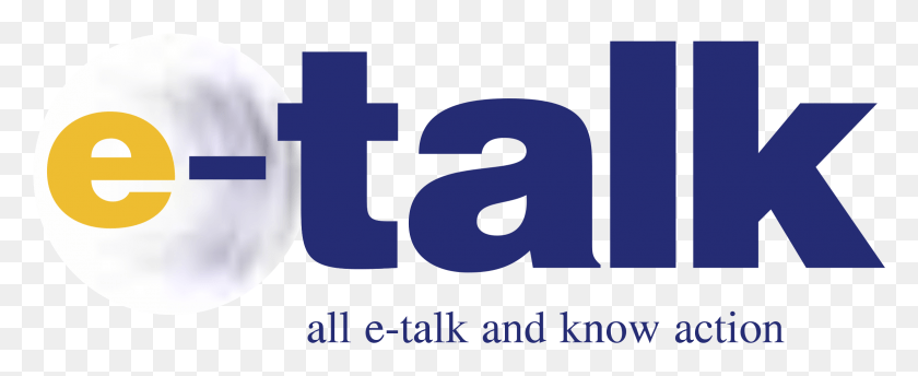2331x851 E Talk Logo Transparent Majorelle Blue, Text, Alphabet, Number HD PNG Download
