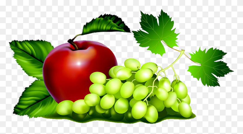 996x517 E Uvas Em Apple Amp Grapes Vector, Plant, Fruit, Food HD PNG Download