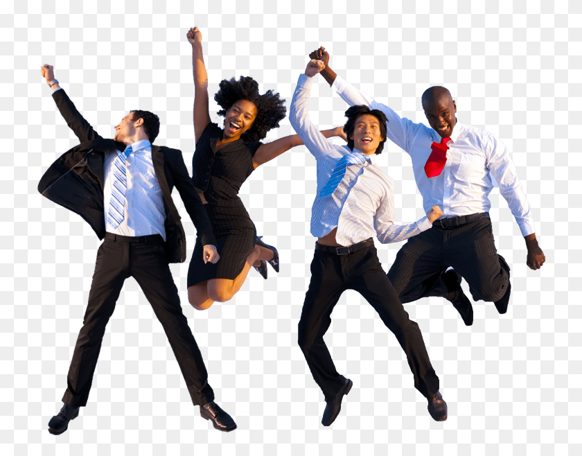 736x598 Each Business Is Unique And We Develop Comprehensive Group Jumping, Dance Pose, Leisure Activities, Person HD PNG Download