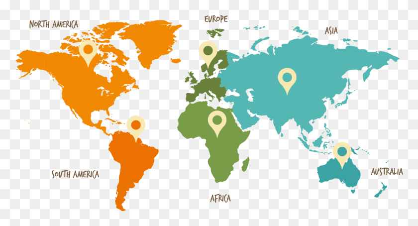 1160x587 Each Continent Contains Different Countries And A World Map, Map, Diagram, Atlas HD PNG Download