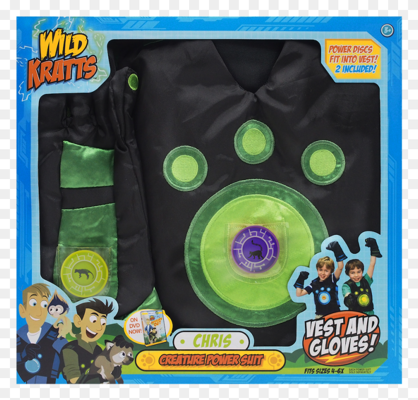942x899 Each Costume Also Includes A Couple Of Plastic Discs Wild Kratts Creature Power Suit, Clothing, Apparel, Person HD PNG Download
