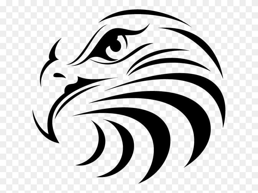 628x568 Eagle Face Is 24 X Ready To Be Used For T Shirts Eagle Face Silhouette, Stencil, Animal HD PNG Download