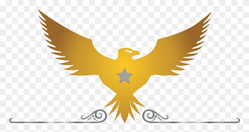 825x409 Eagle Logo Free Creator Online Templates Golden Eagle Logo, Symbol, Bird, Animal HD PNG Download