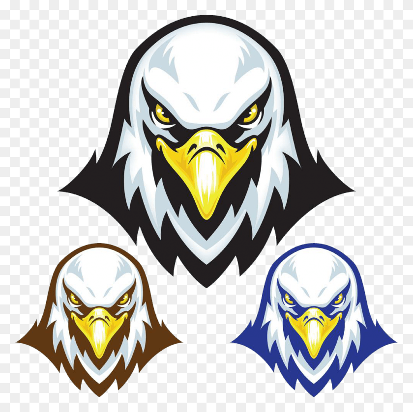 1000x1000 Eagle Logo Front Eagle Head Logo, Bird, Animal, Bald Eagle HD PNG Download