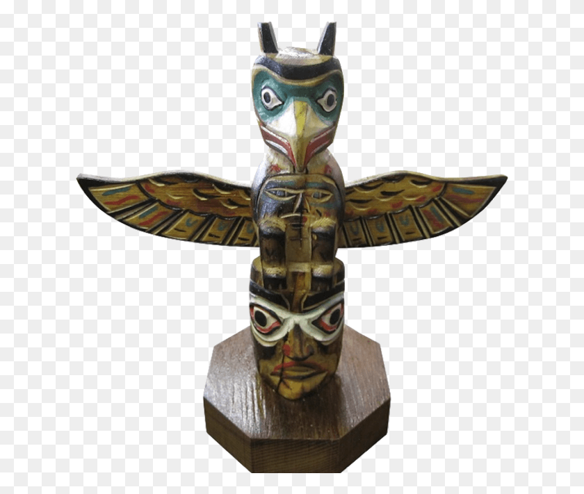 623x651 Eagle Mask Totem Pole Totem Pole, Toy, Architecture, Building HD PNG Download