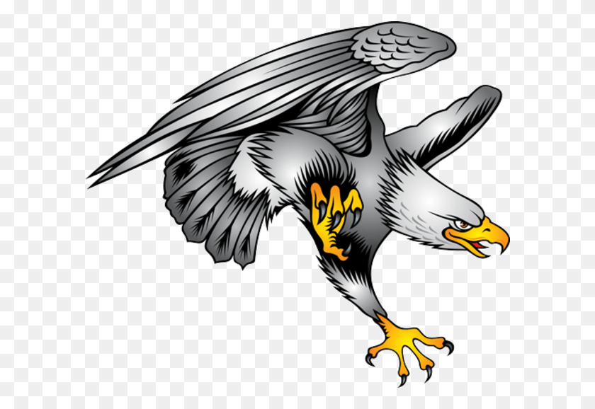 600x518 Eagle Tattoo Designs Clip Art Eagle Tattoo, Bird, Animal, Vulture HD PNG Download