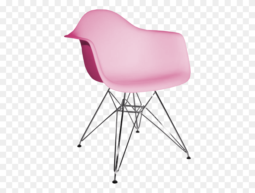 419x576 Eames Cromo Blanca Rosa Silla Dar, Chair, Furniture, Lamp HD PNG Download