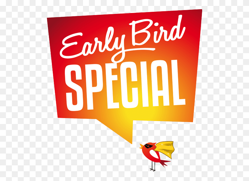 525x553 Early Bird Special, Animal, Poster, Advertisement HD PNG Download