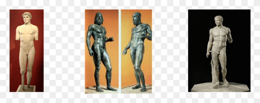 933x330 Early Classical Greek Sculpture Riace Bronzes Riace Bronzes Riace Warriors, Statue, Person HD PNG Download
