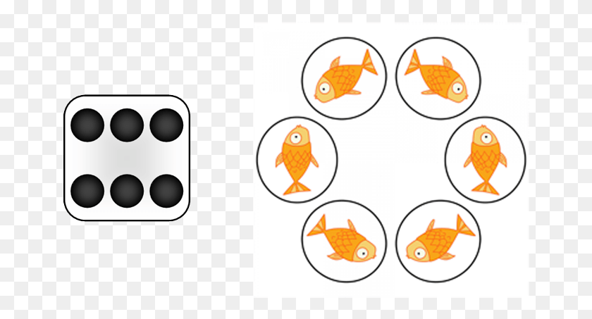 662x393 Early Numeracy Same But Different Math Dice Fish Circle, Animal, Goldfish HD PNG Download