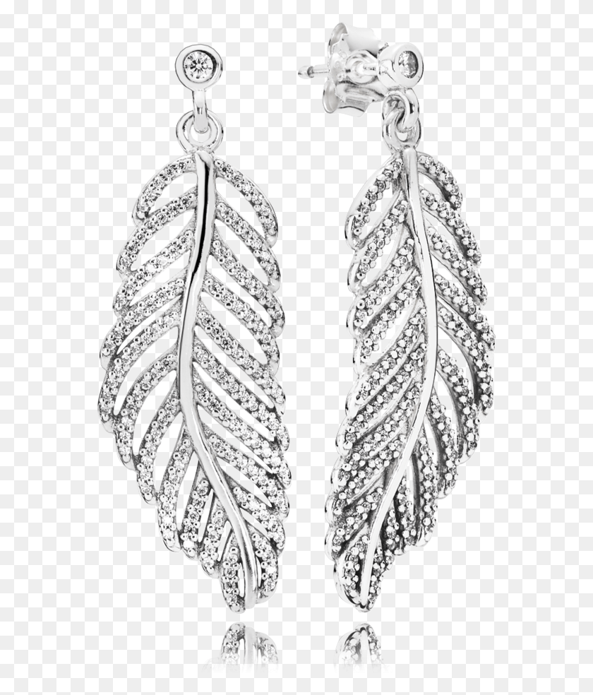 566x924 Earrings Drawing Feather Earring Pandora Feather Earrings, Jewelry, Accessories, Accessory HD PNG Download