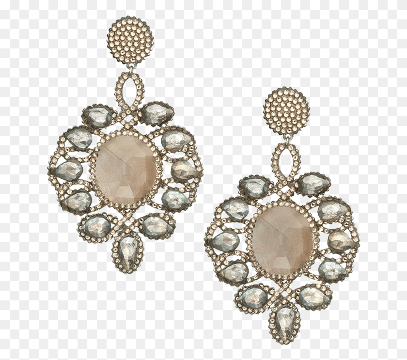 649x683 Earringsswarovski Crystal Pave Earring With Labradorite Earrings, Accessories, Accessory, Jewelry HD PNG Download