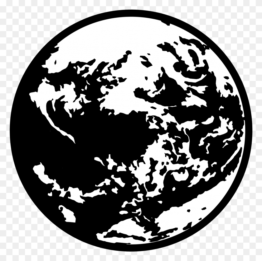 1731x1729 Земля Клипарт Черно-Белый Земной Логотип Smash, Астрономия, Космическое Пространство, Вселенная Png Скачать