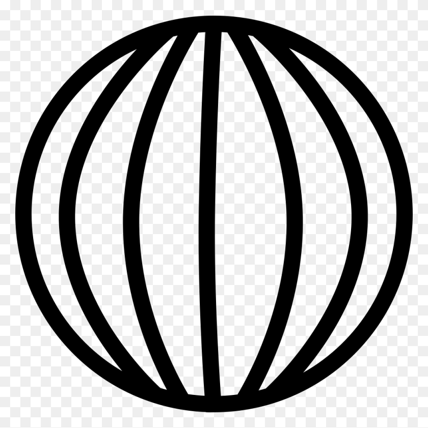 980x982 Глобус Земли С Вертикальными Линиями Сетка Комментарии Глобус С Вертикальными Линиями, Трафарет, Сфера, Белый Png Скачать