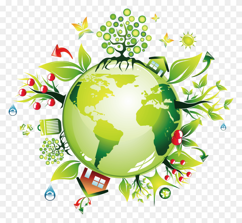 1899x1748 Зеленая Земля, Экологически Чистая Среда, Экология, Графика, Цветочный Дизайн, Hd Png Скачать