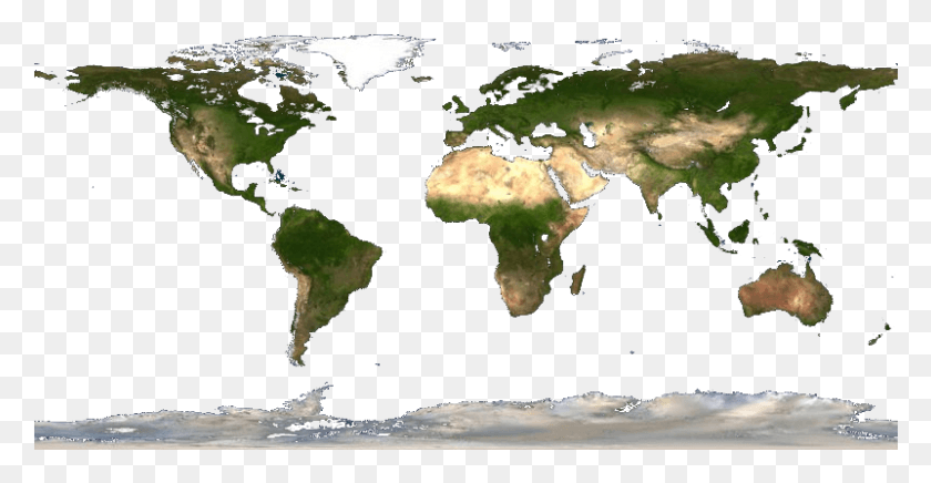 801x387 Earth Land World Map, Astronomy, Outer Space, Space HD PNG Download