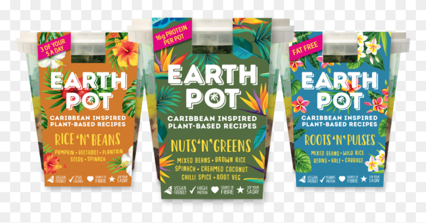 935x457 Earth Pots Packaging And Labeling, Poster, Advertisement, Flyer HD PNG Download