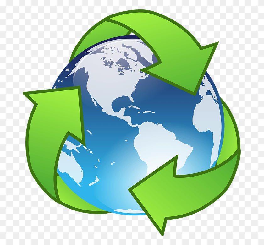 693x720 Earth Recycle Clipart, Recycling Symbol, Symbol HD PNG Download