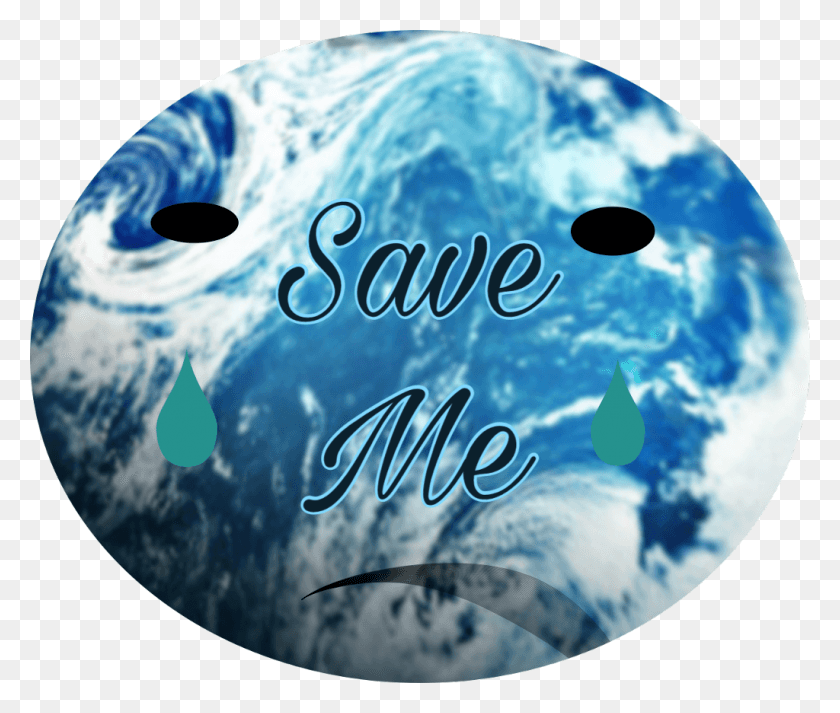 1024x858 Earth Saveearth Sticker Stickerbymeghna Freetoedit Earth, Planet, Outer Space, Astronomy HD PNG Download