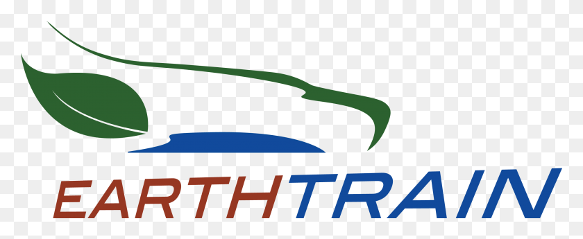 3008x1102 Earth Train, Logo, Symbol, Trademark HD PNG Download