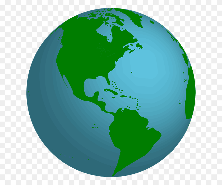 640x640 Earth World Planet Globe Global Blue Map Space Mapa De America Del Norte Y Central, Outer Space, Astronomy, Universe HD PNG Download