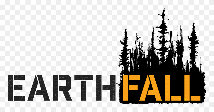 1819x887 Earthfall Forest Logo Light Background Silhouette, Text, Word, Alphabet HD PNG Download