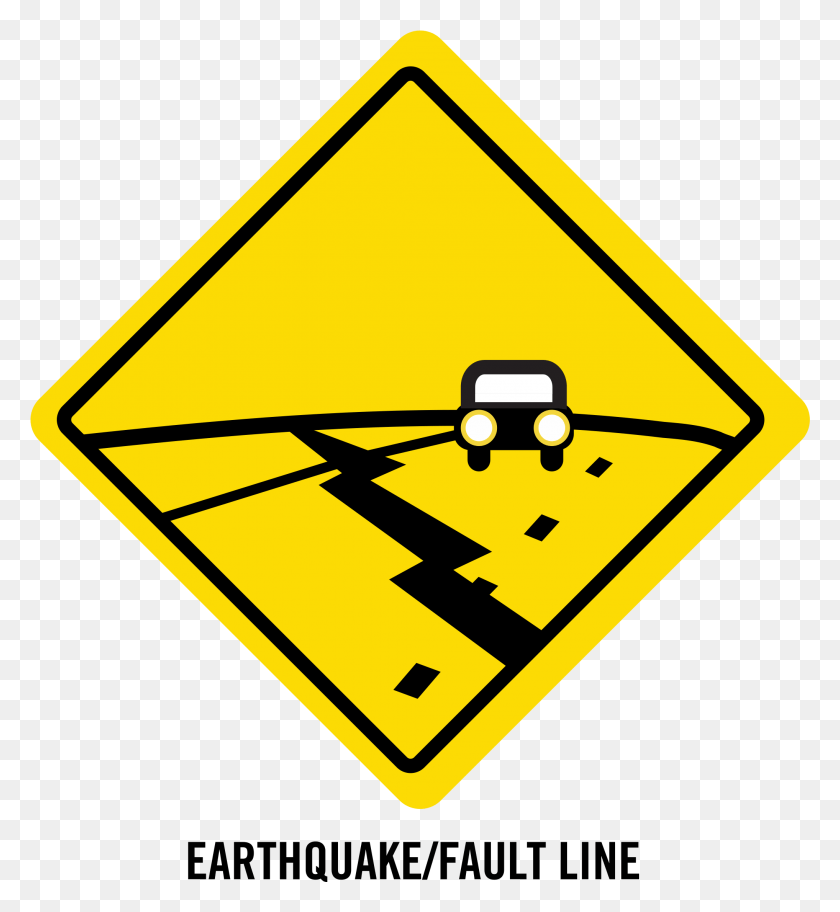 2036x2226 Earthquake Fault Line Final Pluspng Earthquake Fault Line Road Sign, Symbol, Sign, Triangle HD PNG Download