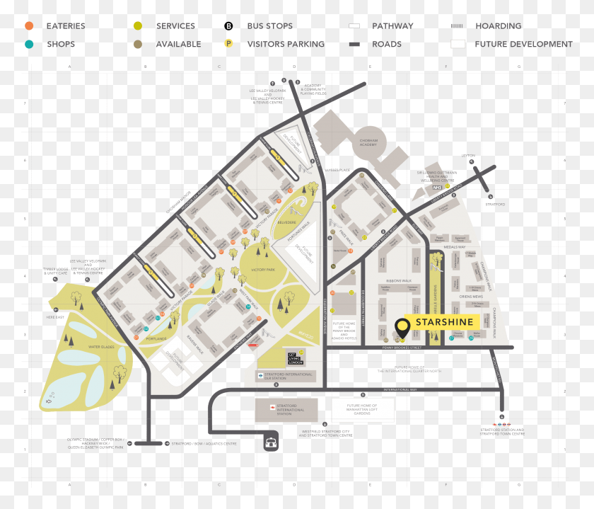 2406x2033 East Village Map Location Of East Village London, Plot, Diagram, Plan HD PNG Download