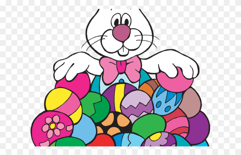 629x481 Easter Basket Bunny Clipart Clipart Easter Bunny With Eggs, Egg, Food, Easter Egg HD PNG Download