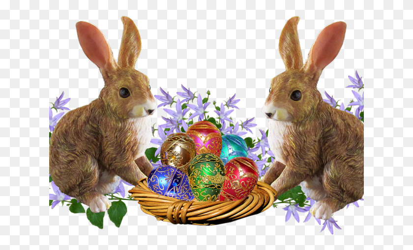 641x450 Easter Basket Bunny Transparent Images Easter Bunny Transparent Background, Easter Egg, Egg, Food HD PNG Download