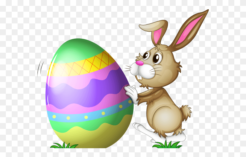 588x476 Easter Basket Bunny Transparent Images Oeuf De Paques Lapin, Food, Easter Egg, Egg HD PNG Download