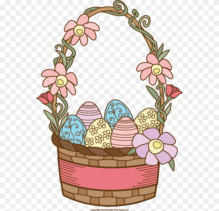 562x808 Easter Basket Clipart Tumundografico Clip Art Easter Basket, Egg, Food Sticker PNG