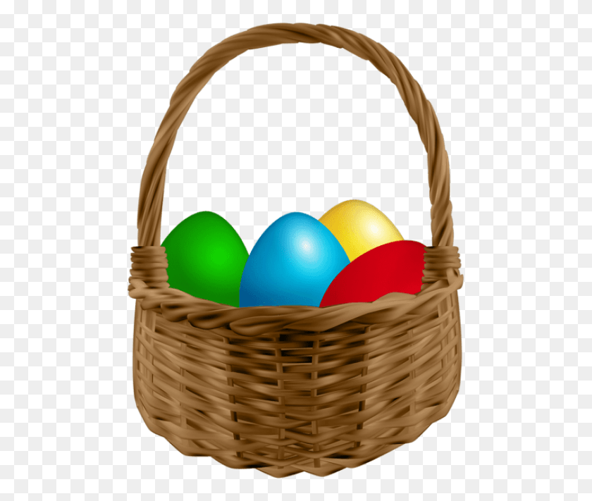481x651 Easter Basket Images Background Basket Easter, Balloon, Ball, Food HD PNG Download