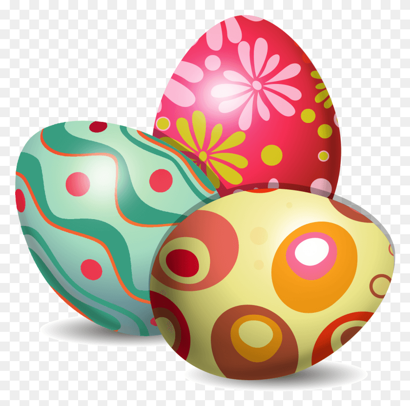 1394x1380 Easter Bunny Easter Egg Euclidean Vector Egg Decorating Easter Egg Vector, Food, Toy HD PNG Download
